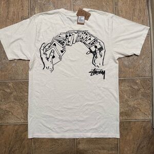 Stussy Shuffle Pig Dyed Tee Cream